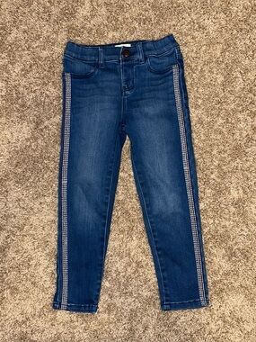 Girls Oshkosh Rainbow Stripe Jeans Size 5T